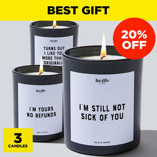 Anniversary Gift - Best Gift Bundle (3 Candles)