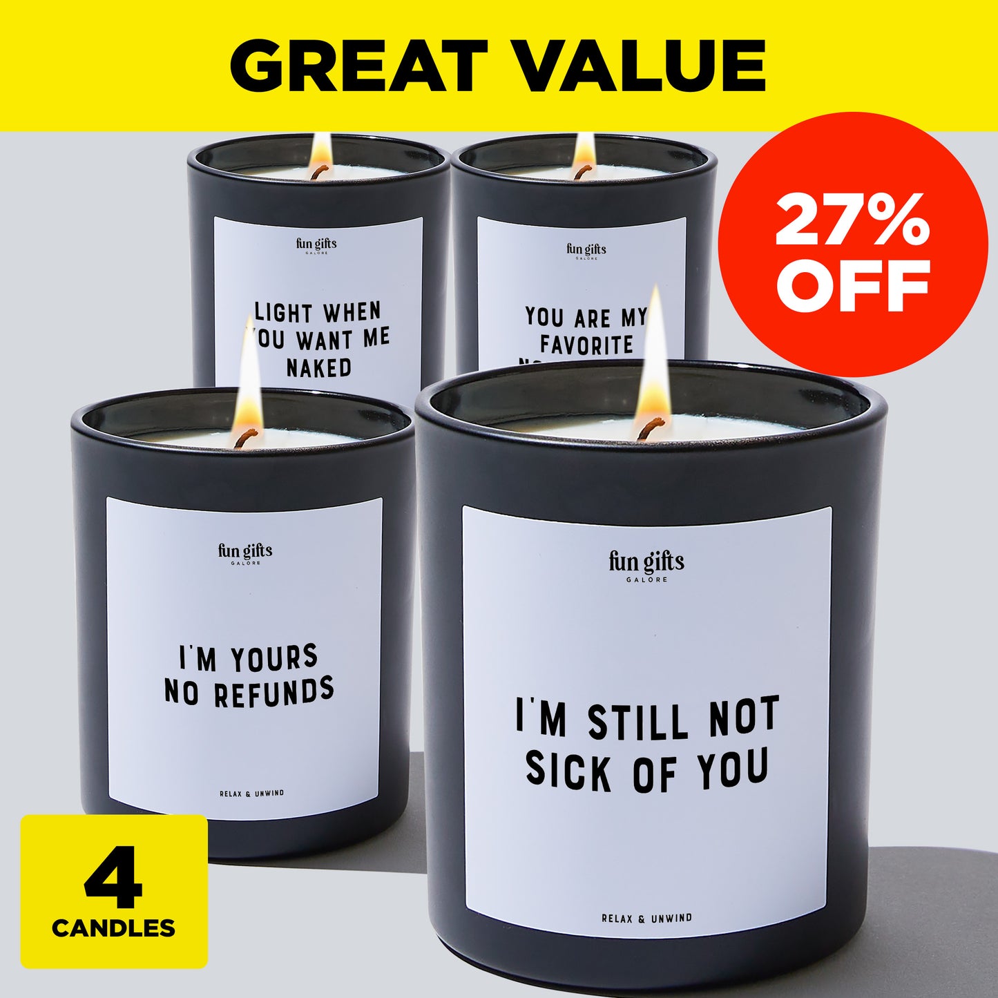 Anniversary Gift - Ultimate Treat Bundle (4 Candles)