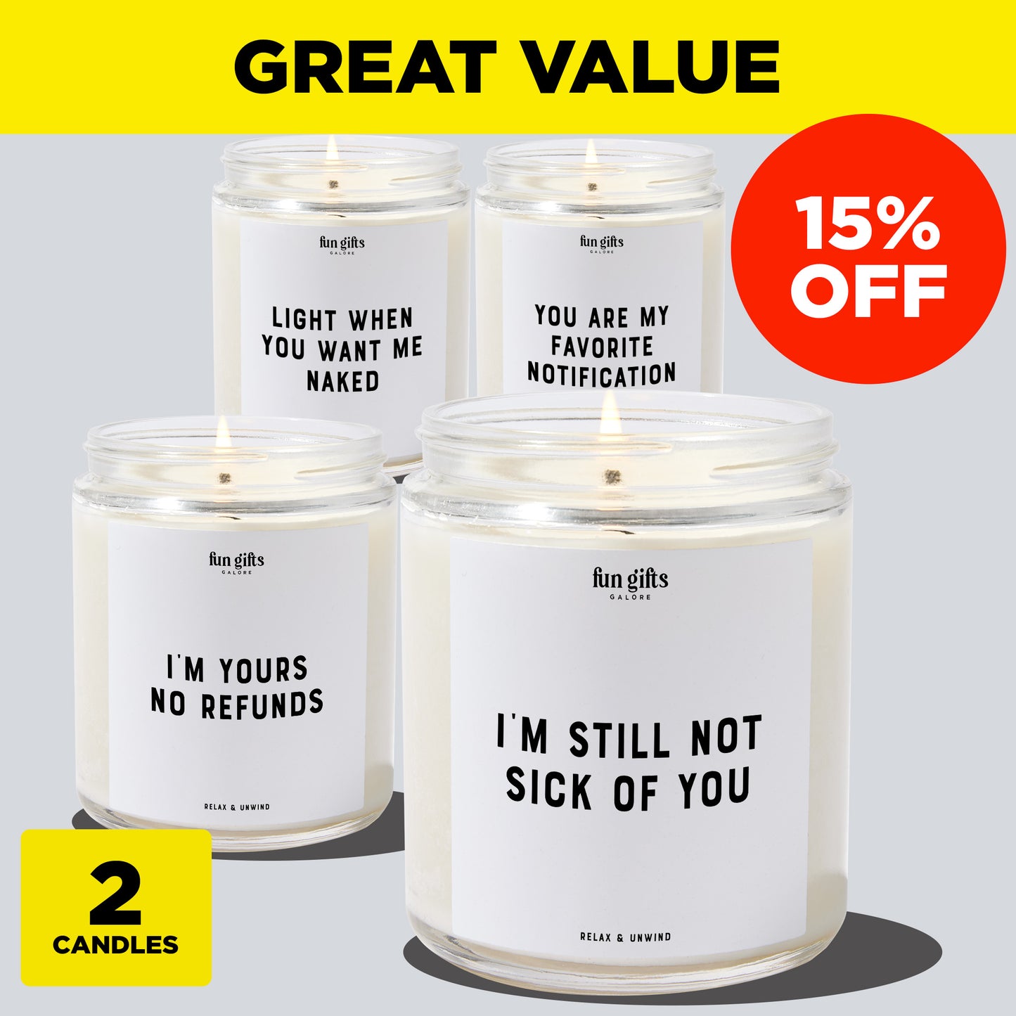 Anniversary Gift - Ultimate Treat Bundle (4 Candles)