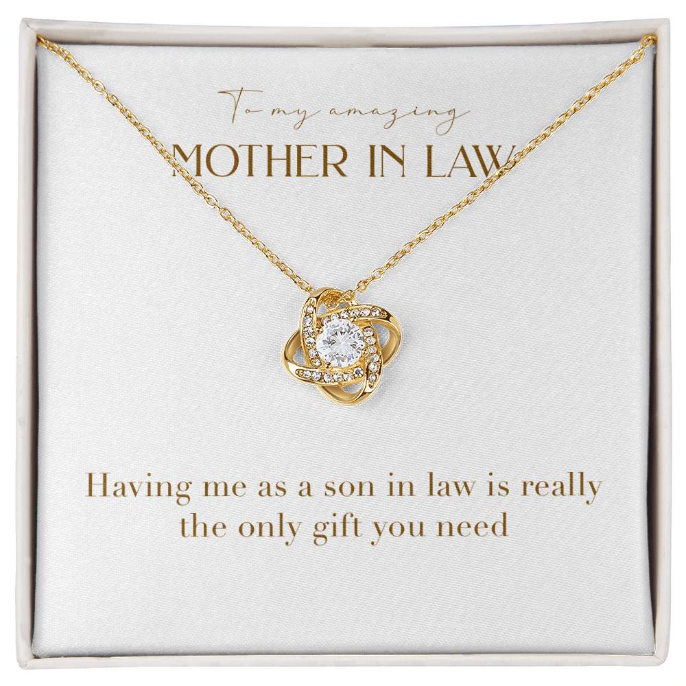 Unity Knot Necklace - Having Me As a Son In Law is Really The Only Gift You Need