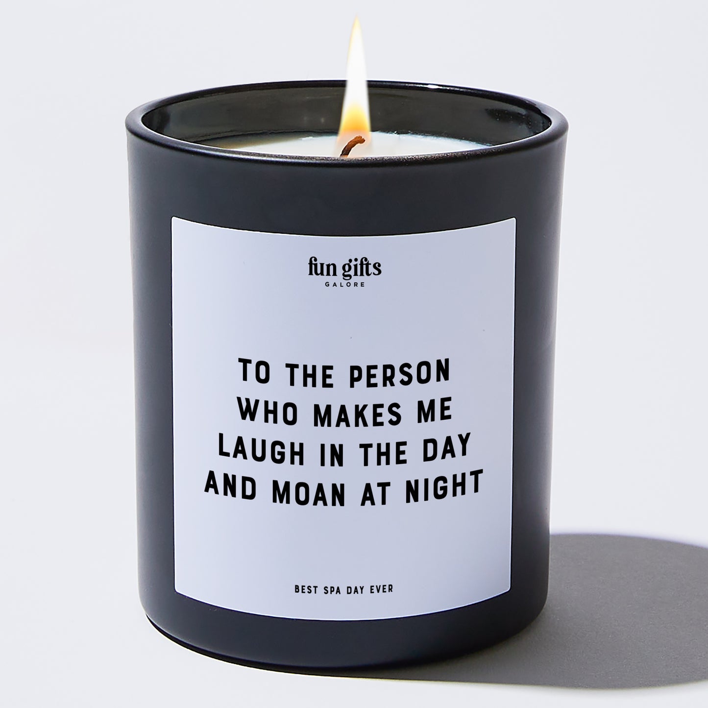 Anniversary Present - To the Person Who Makes Me Laugh in the Day and Moan at Night - Candle