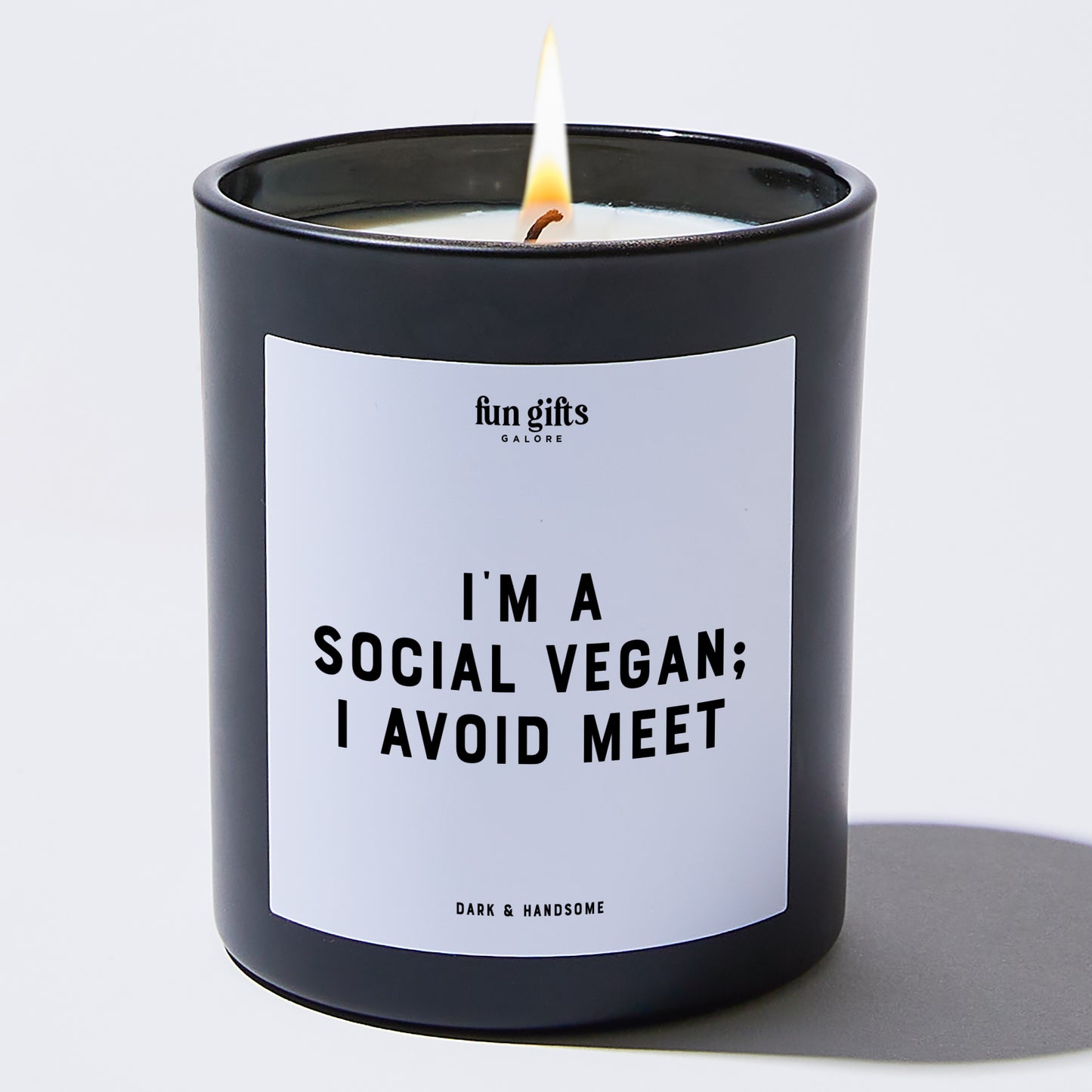 Funny Candles - I'm A Social Vegan; I Avoid Meet - Candle