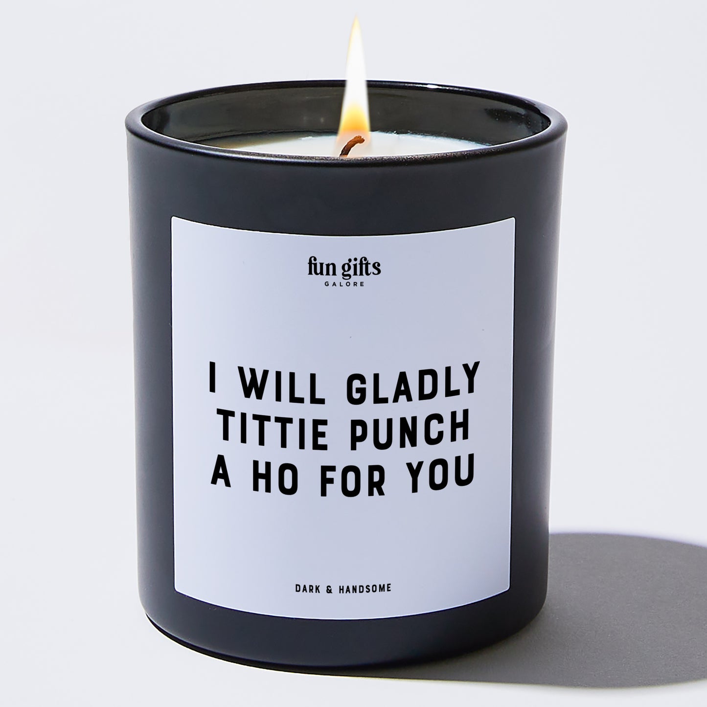 Fun Gift for Friends - I Will Gladly Tittiepunch A Ho For You - Candle