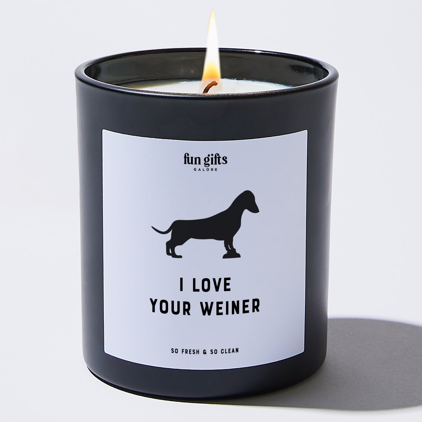 Anniversary Present - I Love Your Weiner - Candle