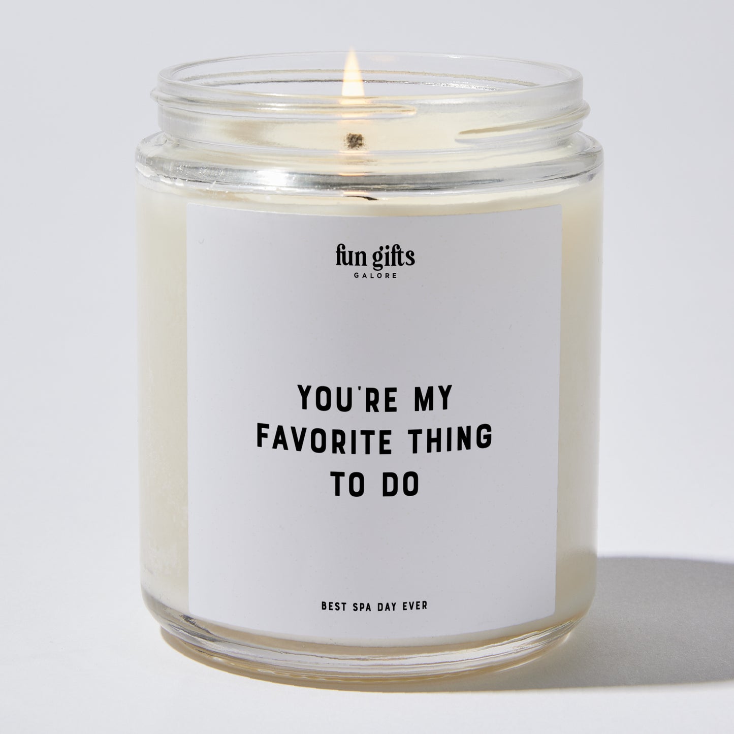 Anniversary Present - You're My Favorite Thing to Do - Candle