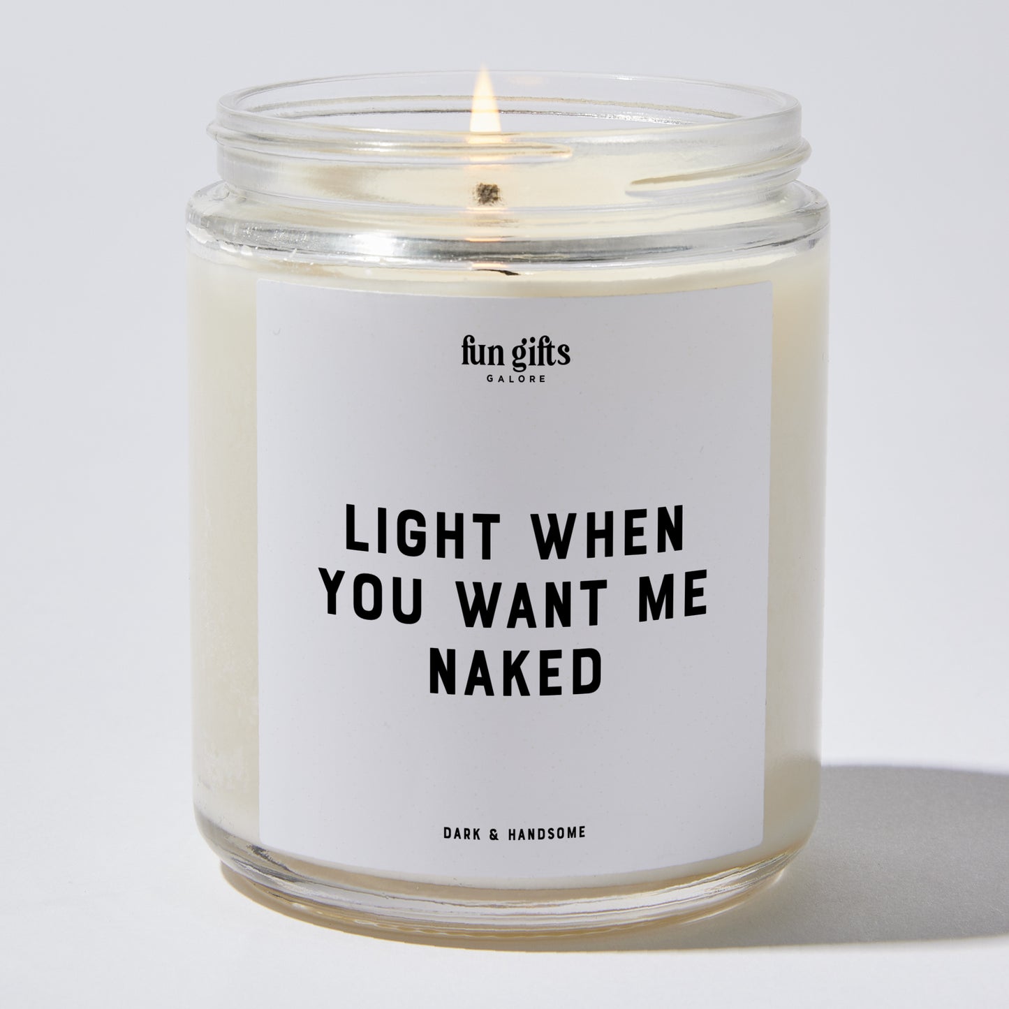 Anniversary Present - Light When You Want Me Naked - Candle