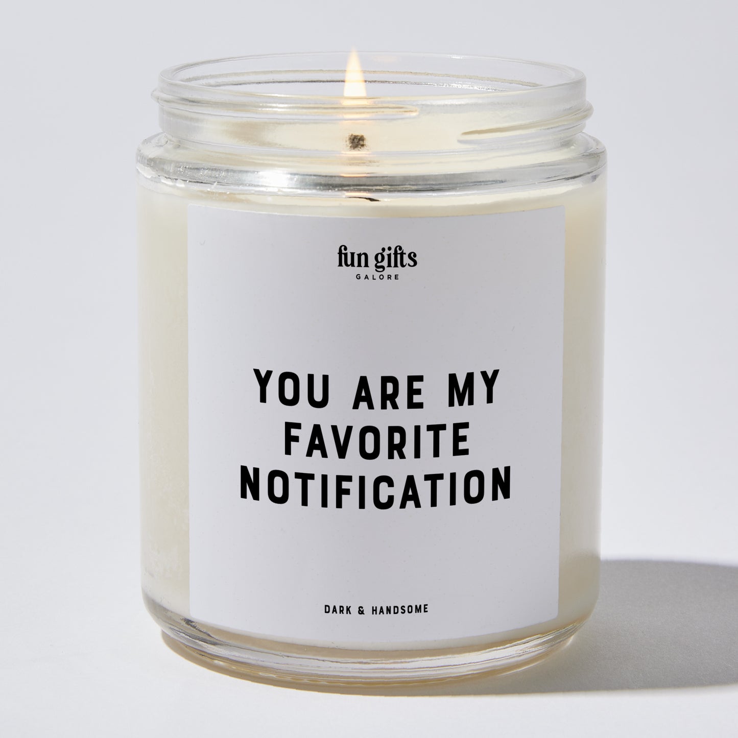 Anniversary Present - You Are My Favorite Notification - Candle