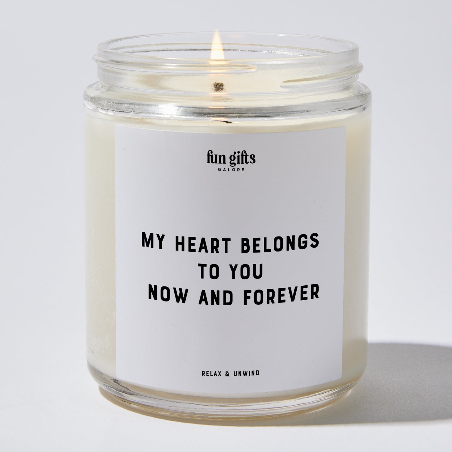 Anniversary Present - My Heart Belongs to You, Now and Forever - Candle