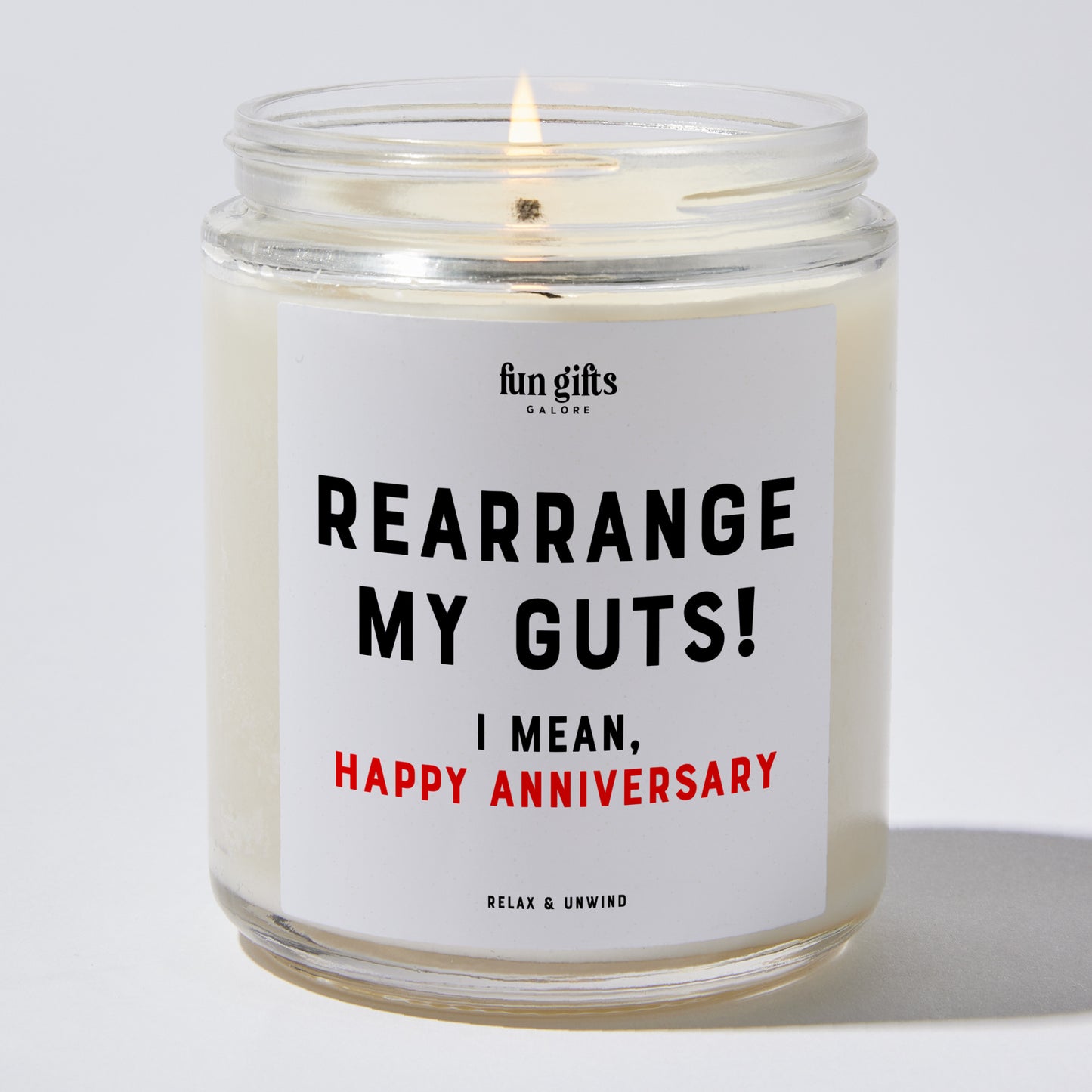 Anniversary Present - Rearrange My Guts! I Mean, Happy Anniversary - Candle