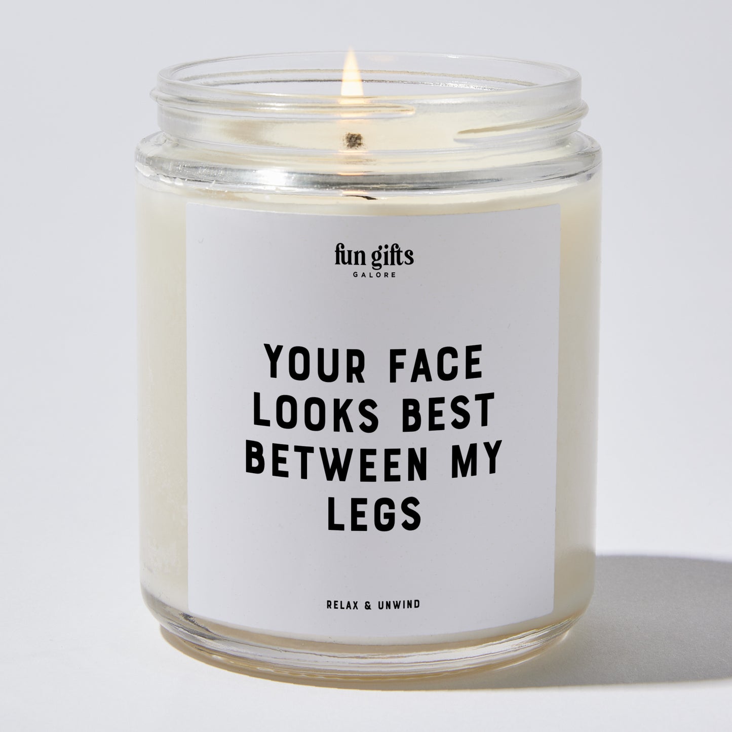 Anniversary Present - Your Face Looks Best Between My Legs - Candle