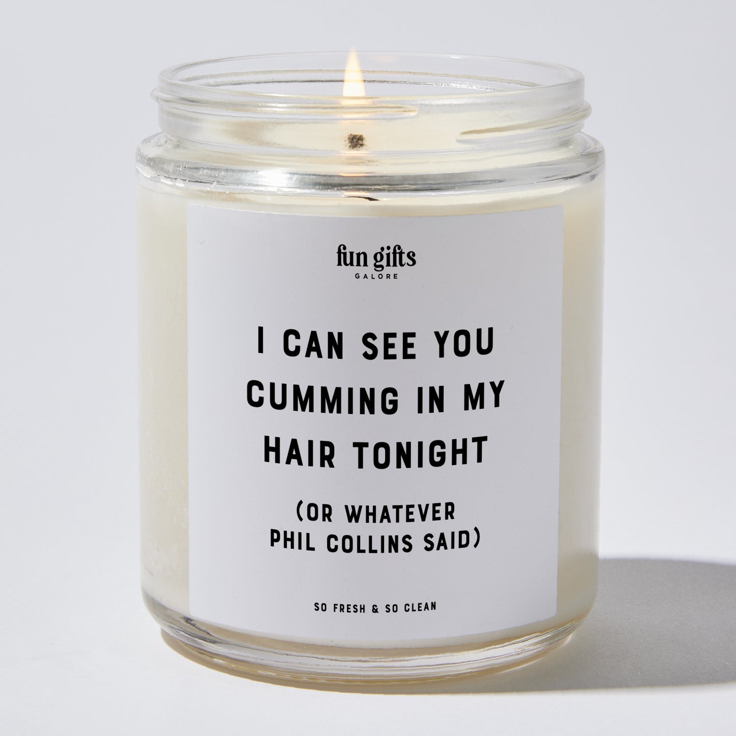 Anniversary Present - I Can See You Cumming in My Hair Tonight (or Whatever Phil Collins Said) - Candle