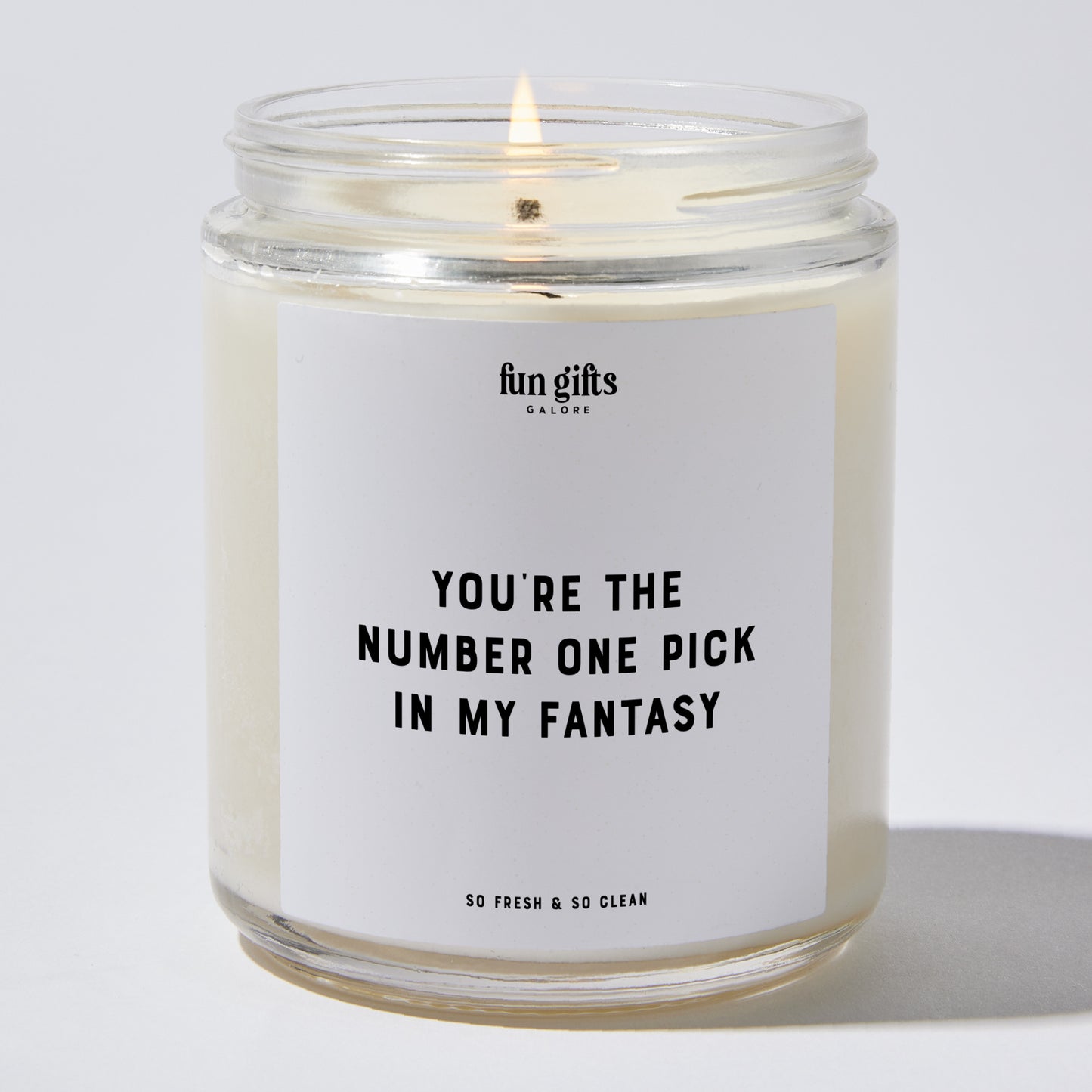 Anniversary Present - You're the Number One Pick in My Fantasy - Candle