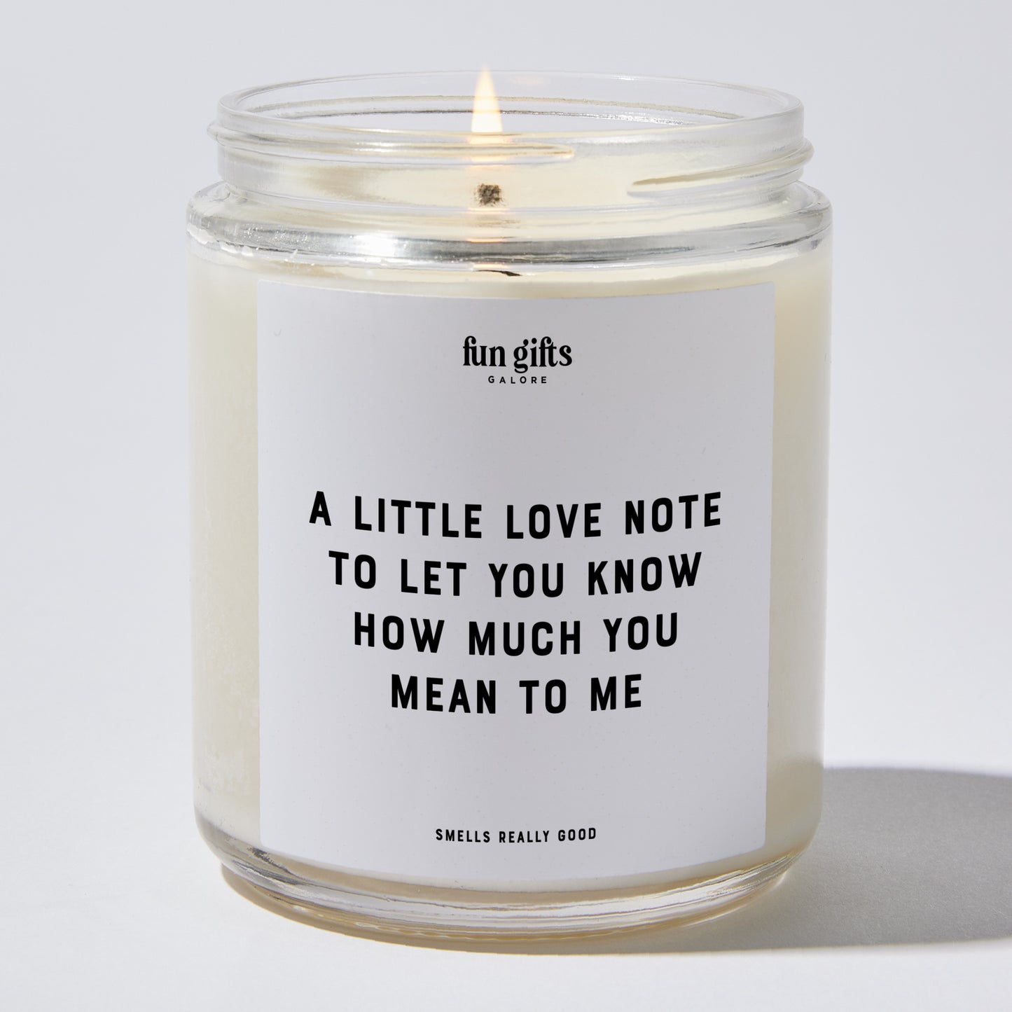 Anniversary Present - A Little Love Note to Let You Know How Much You Mean to Me. - Candle