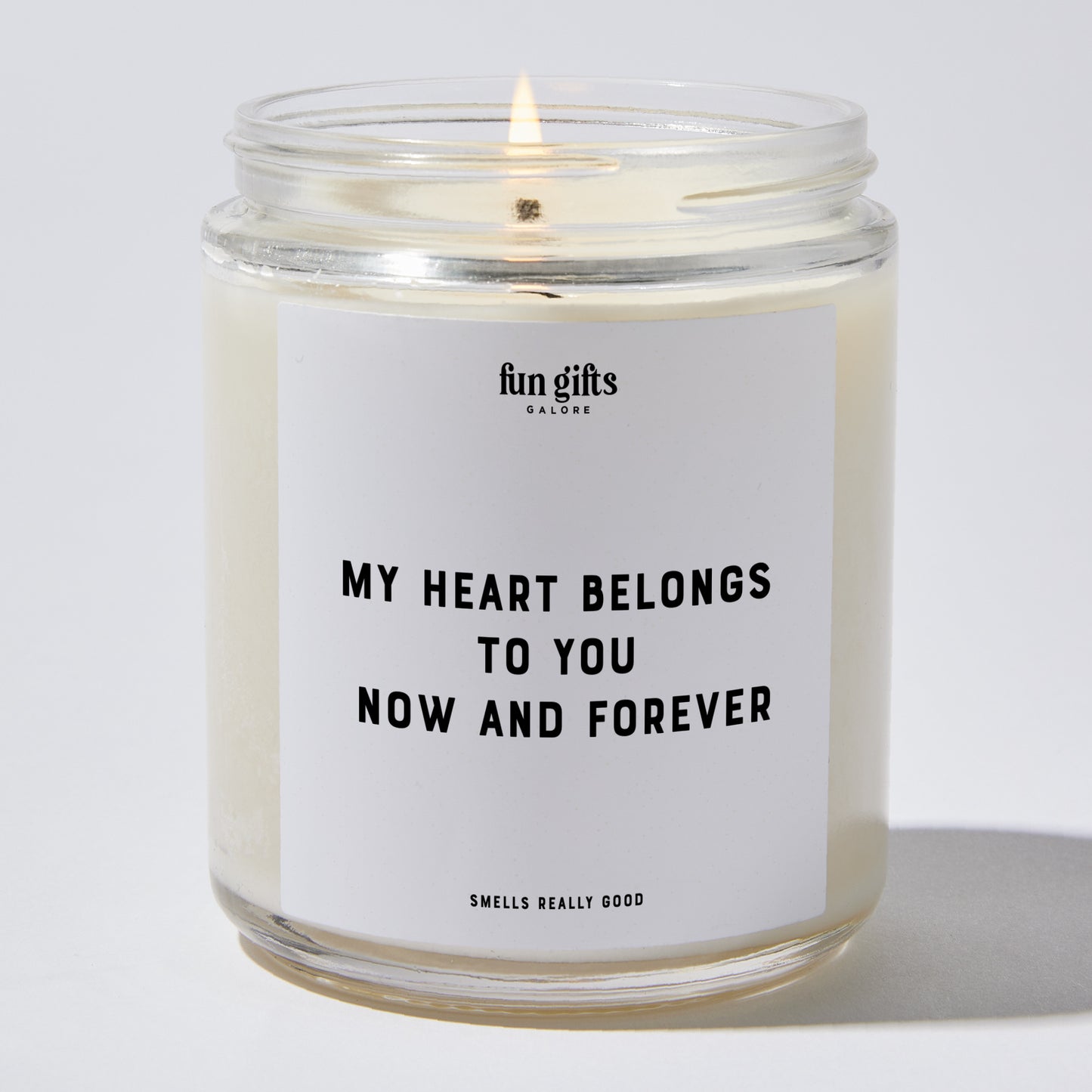 Anniversary Present - My Heart Belongs to You, Now and Forever - Candle