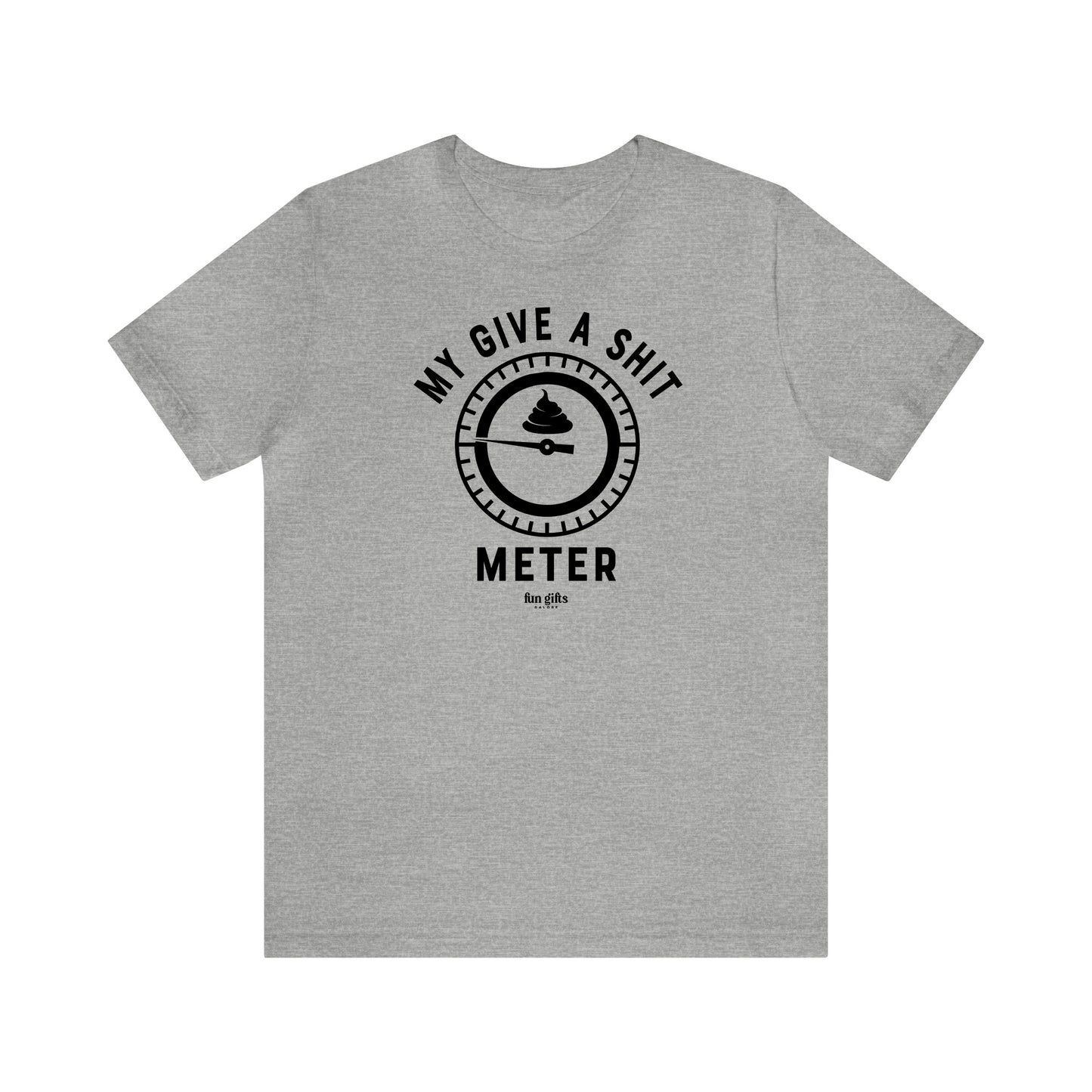 Mens T Shirts - My Give a Shit Meter - Funny Men T Shirts