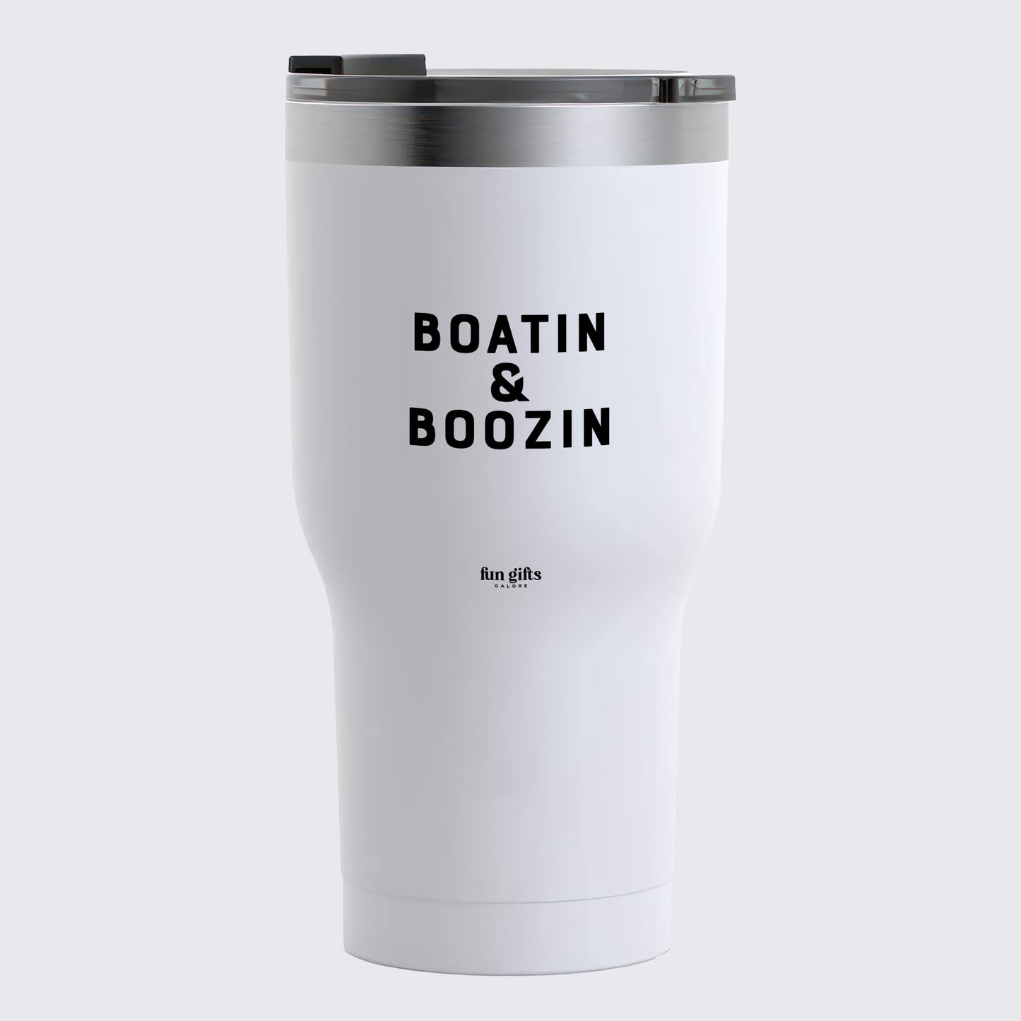 Travel Coffee Mug - Boatin & Boozin - Coffee Tumbler