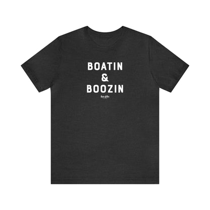 Funny Shirts for Women - Boatin & Boozin - Women's T Shirts