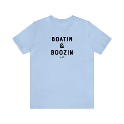 Funny Shirts for Women - Boatin & Boozin - Women's T Shirts