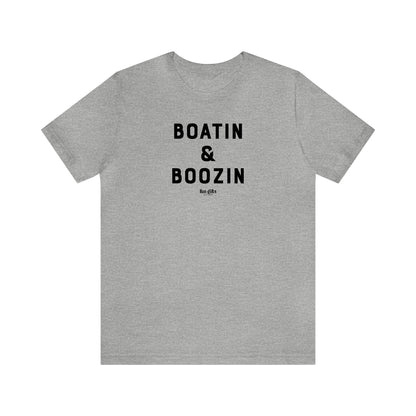 Funny Shirts for Women - Boatin & Boozin - Women's T Shirts