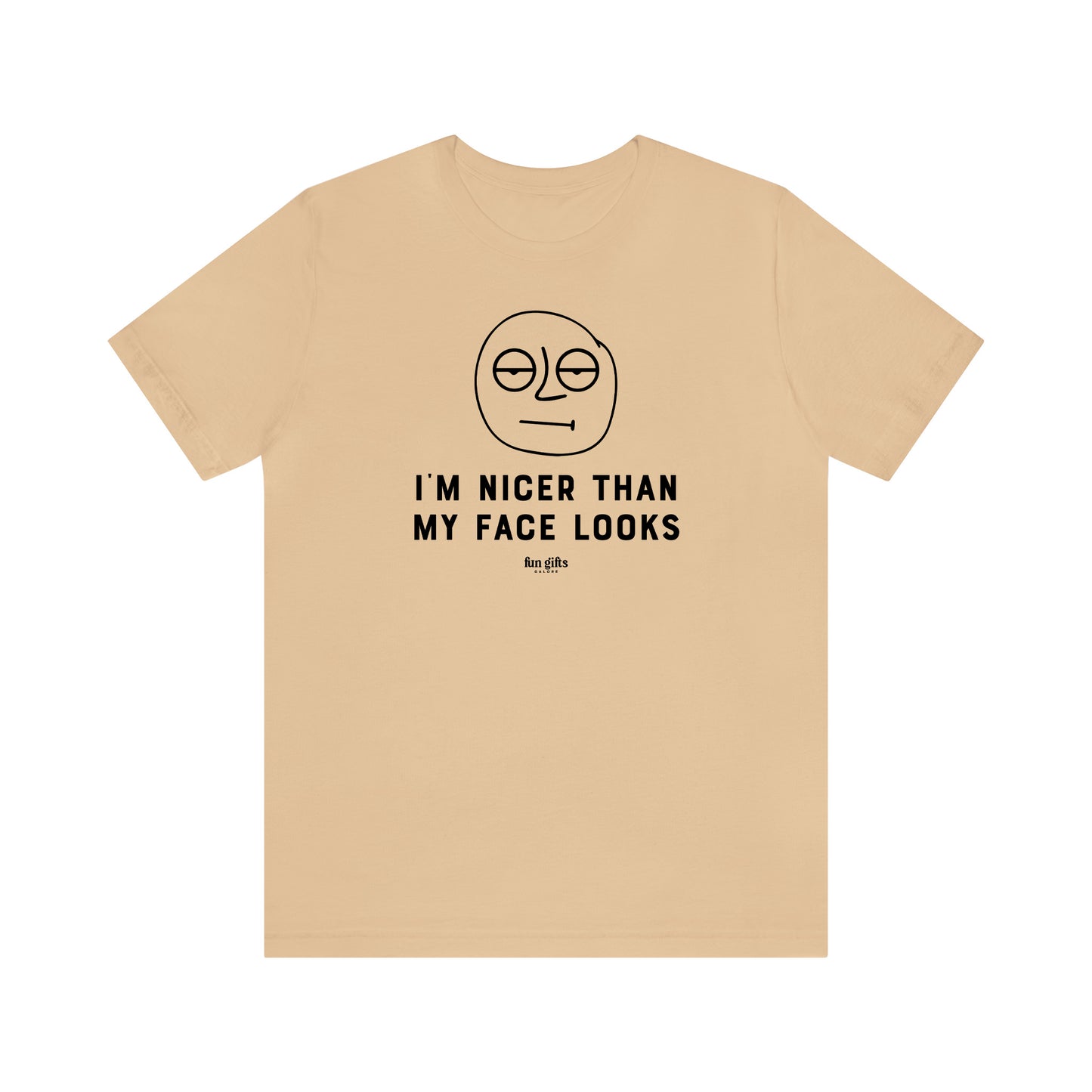 Funny Shirts for Women - I'm Nicer Than My Face Looks - Women's T Shirts