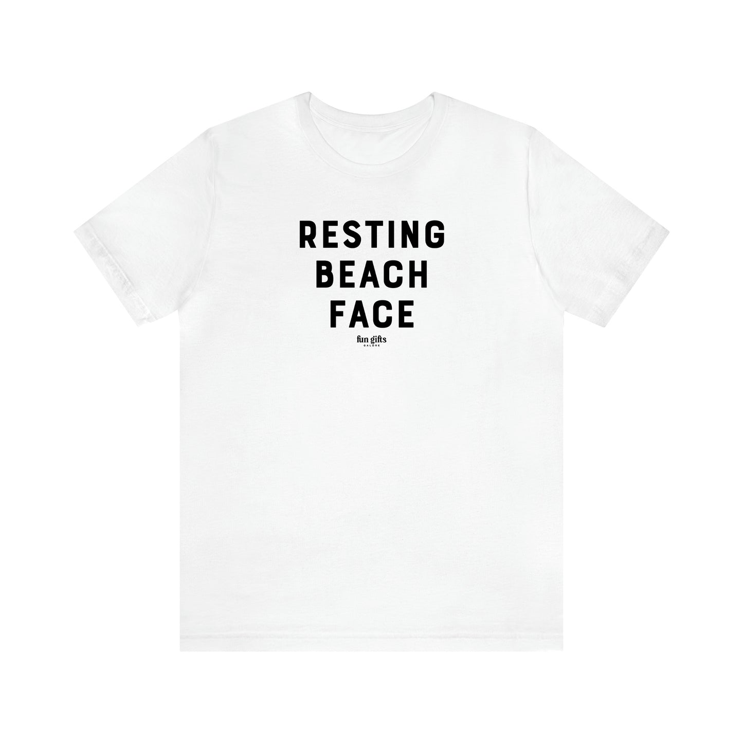 Women's T Shirts Resting Beach Face - Fun Gifts Galore